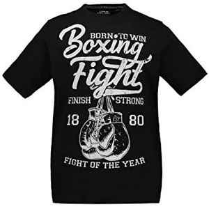 JP 1880 Heren, Halflange mouwen, Boxing T-shirt, Black Beauty, XL