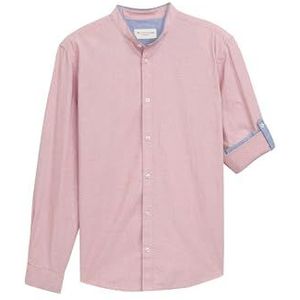 TOM TAILOR heren overhemd, 37884 - Velvet Red Square Dobby, XXL