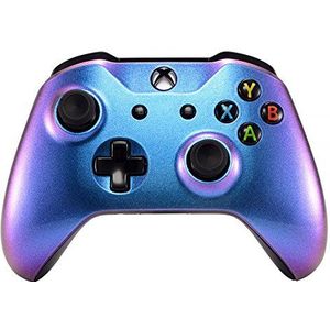 eXtremeRate Kameleon Paars Blauw Front Behuizing Shell Voorplaat voor Xbox One X S Controller Model 1708 - Controller NIET Inbegrepen