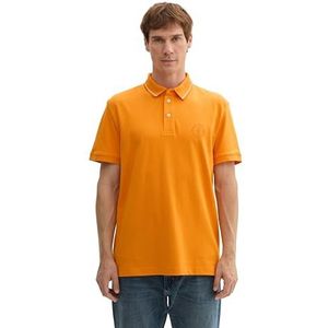 TOM TAILOR Poloshirt voor heren, 12392 - Fresh Pepper Orange, L