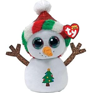 Snowman Beanie Boo Regular 15 cm, Materiaal: 100% polyester getest volgens EN-71. Kleur: meerkleurig