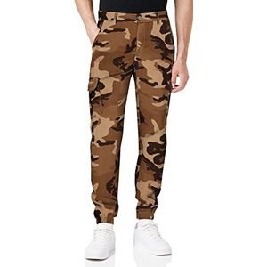 Urban Classics Camo Cargo Joggingbroek 2.0 voor heren, dark ground camo, 34