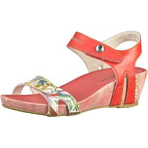 Laura Vita Beclindao 029 Peeptoe sandalen voor dames, Rode Rouge Rouge, 38 EU