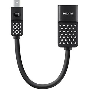 Belkin Mini Displaypoort naar HDMI-adapter 4K (compatibel voor Macbook Air, Macbook Pro en andere mini-DP apparaten ingeschakeld) - zwart