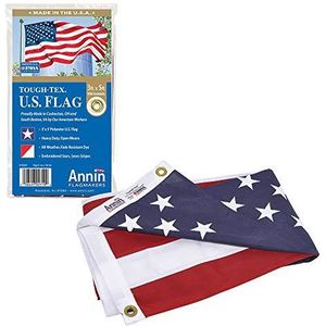 Annin Flagmakers Model 2710 Amerikaanse vlag tough-Tex polyester vlag, 3 x 5 voet