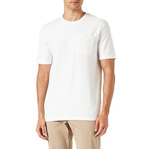 Koton Heren Basic T-shirt Pocket Gedetailleerde Crew Neck Short Sleeve Katoen, ecru (010), L