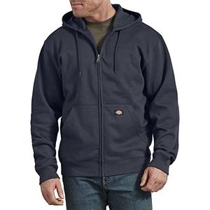 Dickies Fleecejack met capuchon voor heren, Donkere marine, L