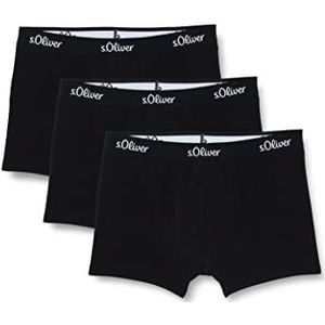 s.Oliver RED LABEL Bodywear LM s.Oliver Boxer Basic 3X boxershorts, zwart, geschikt (3 stuks), zwart, M