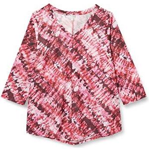 Avenue Dames Plus Size Top Tie Dye PRT Shirt, Roze Stam Tie Dye, 42 grote maten