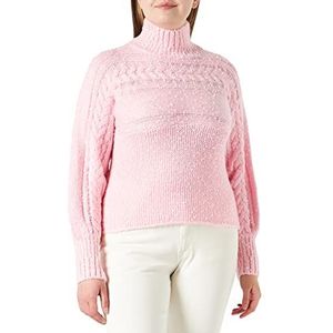 myMo Gebreide trui voor dames 12419549, Roze wolwit, XS/S