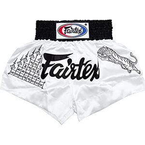 Fairtex Muay Thai Boxing Shorts Satijn Maat: S M L XL Kleur: Zwart Rood Blauw Wit Geel Roze Groen