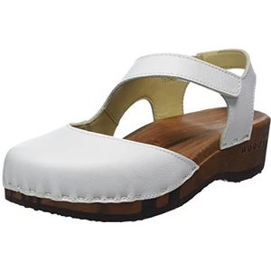 Woody Nicole Clog voor dames, wit, 38 EU