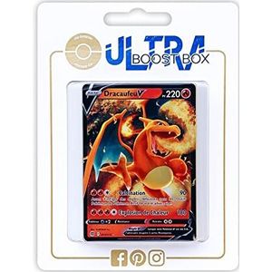 Dracaufeu V (Charizard V) 17/172 - Ultraboost X Epée et Bouclier 9 - Stars Étincelantes - Doos met 10 Franse Pokemon kaarten