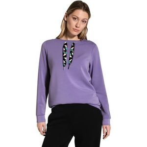 Cecil - Modal Mix - Sweatshirt - Paars - Opstaande Kraag met Aantrekkoord