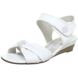 Jana Mode, sandalen voor dames, Wit Weiß Wit 100, 41 EU