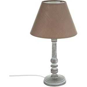 Taupe houten lamp H36