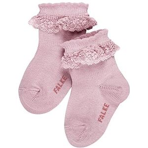 FALKE Uniseks-baby Sokken Romantic Lace B SO Katoen eenkleurig 1 Paar, Roze (Thulit 8663), 62-68