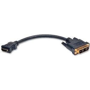 Tripp Lite HDMI naar DVI kabeladapter, DVI-D-stekker, 1920x1080, 8"" F/M (P130-08N)