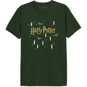 HARRY POTTER T-shirt voor heren, Groen, XS