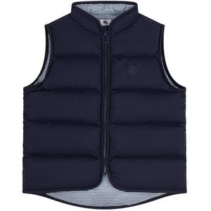 Petit Bateau Mouwloos donsjack voor jongens, blauw, 5 Jaar