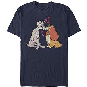 Disney Lady and the Tramp - PUPPY LOVE Unisex Crew neck T-Shirt Navy blue XL