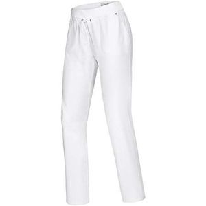 BP 1736-334-0021-22n stretchstof, comfortabele broek voor vrouwen, 47% katoen/47% polyester/6% elastolefin, wit, maat 22