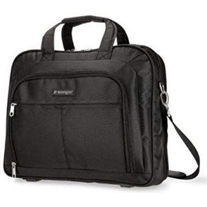 Kensington Laptoptas 15,6 inch Eenvoudige draagbare neopreen tas, draagbare tas in klassieke stijl voor 15,6 inch laptops, met draaggreep en schouderriem voor mannen en vrouwen, K62561EU