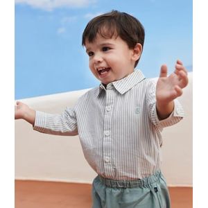 Petit Bateau Shirt met lange mouwen voor, paul/schuim, 12 Maanden