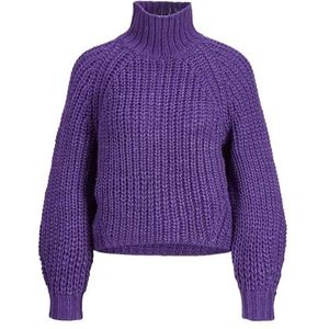 JACK&JONES JXKELVY Chunky High Neck Knit NOOS gebreide trui, Twilight Purple, S, Twilight Purple, S