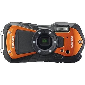 Ricoh WG-80 oranje waterdichte digitale camera - schokbestendig vorstbestendig drukbestendig 03127