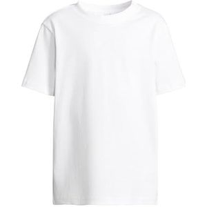 Urban Classics T-shirts voor meisjes 100% katoen wit + donkerroze + zachtgeel 134 140, wit + doucheroos + softyellow, 134-140