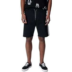 Koton Basic bermuda met trekkoord en gestreepte zakken, gedetailleerde shorts, zwart (999), S