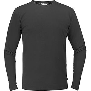 Texstar TS17 stretch T-shirt voor heren, met lange mouwen, maat 4XL, zwart