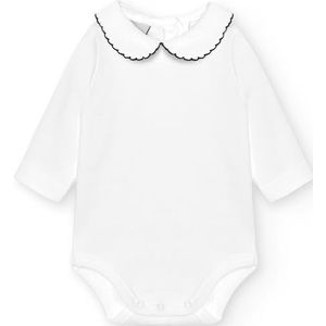 BABIDU Body met lange mouwen van 100% katoen, babyrompertje van zachte stof, ademend en hypoallergeen, voor de gevoelige huid, piqué-body's met polokraag, uniseks kleding