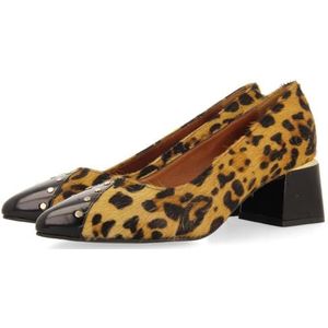 GIOSEPPO Galen - Loungeschoenen - Luipaard Print - Leer - Hakhoogte 5 cm