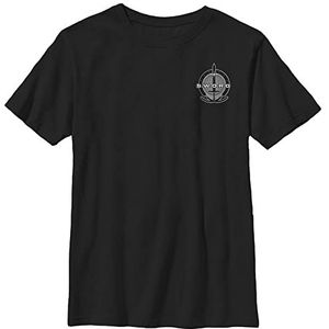Marvel Western Wanddavision voor jongens - Simple Logo T-shirt, zwart, XS