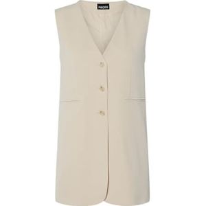 Pieces - Pckamil Sl Vest - Gilet - Sandshell - Dames