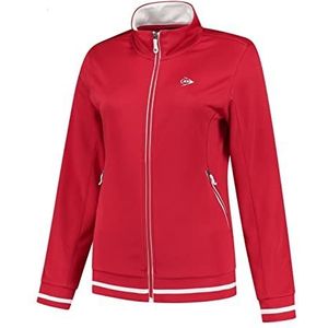 Dunlop Girl's Club Girls Gebreid jasje, tennisshirt, rood, 152, rood, 152 cm