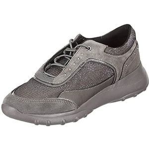 Geox D Alleniee Sneakers voor dames, dark grey, 36 EU