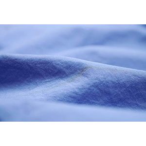 L1NK STUDIO Hoeslaken voor bed 90 cm (90 x 200 x 35 cm), 100% katoen (percal 200), blauw