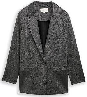 Tom Tailor - Lange Blazer - Regular Fit - Katoen