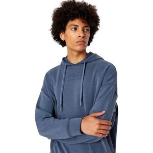 Armani Exchange Men's Modal Cotton Debossed Logo Pullover Hoodie, Hooded Sweatshirt, Blauw, XL, Blue Avio, XL