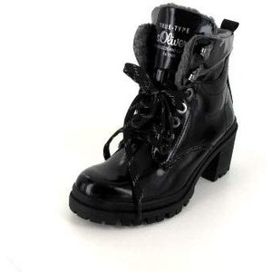 s.Oliver Dames 26255-31 Combat Boots, zwart zwart patent 18, 39 EU