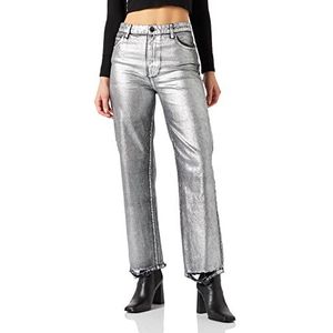 Pinko Sveva 8 Straight Pj781 Denim B, jeans voor dames, meerkleurig (Zi1_zwart/zilver), 26