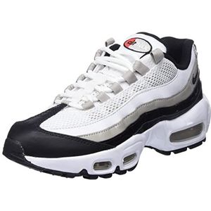 Nike Air Max 95 damessneakers, wit, zwart, lt, Iron Ore University rood, 37,5 EU