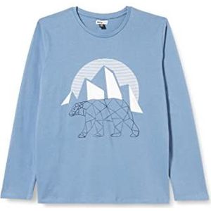 Tuc Tuc North Side fleece T-shirt voor kinderen, blauw/blauw, 4Y voor kinderen