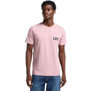 Lee Medium Wobbly Tee T-shirt voor heren, Soft Mauve, M
