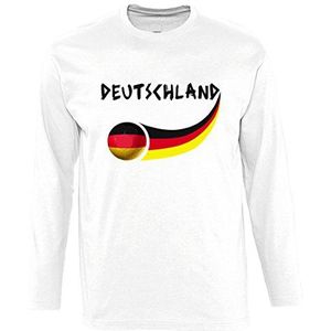 Supportershop jongens Duitsland shirt met lange mouwen