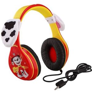 ekids PW-140MA gelicentieerde Paw Patrol hoofdtelefoon in Marshall design met kindvriendelijke volumeregeling en verstelbare hoofdband voor het beste, kleurrijk, extra licht