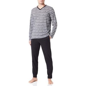 Hom Pyjama, lang, Jerry Pijama-set voor heren, Zwart, M